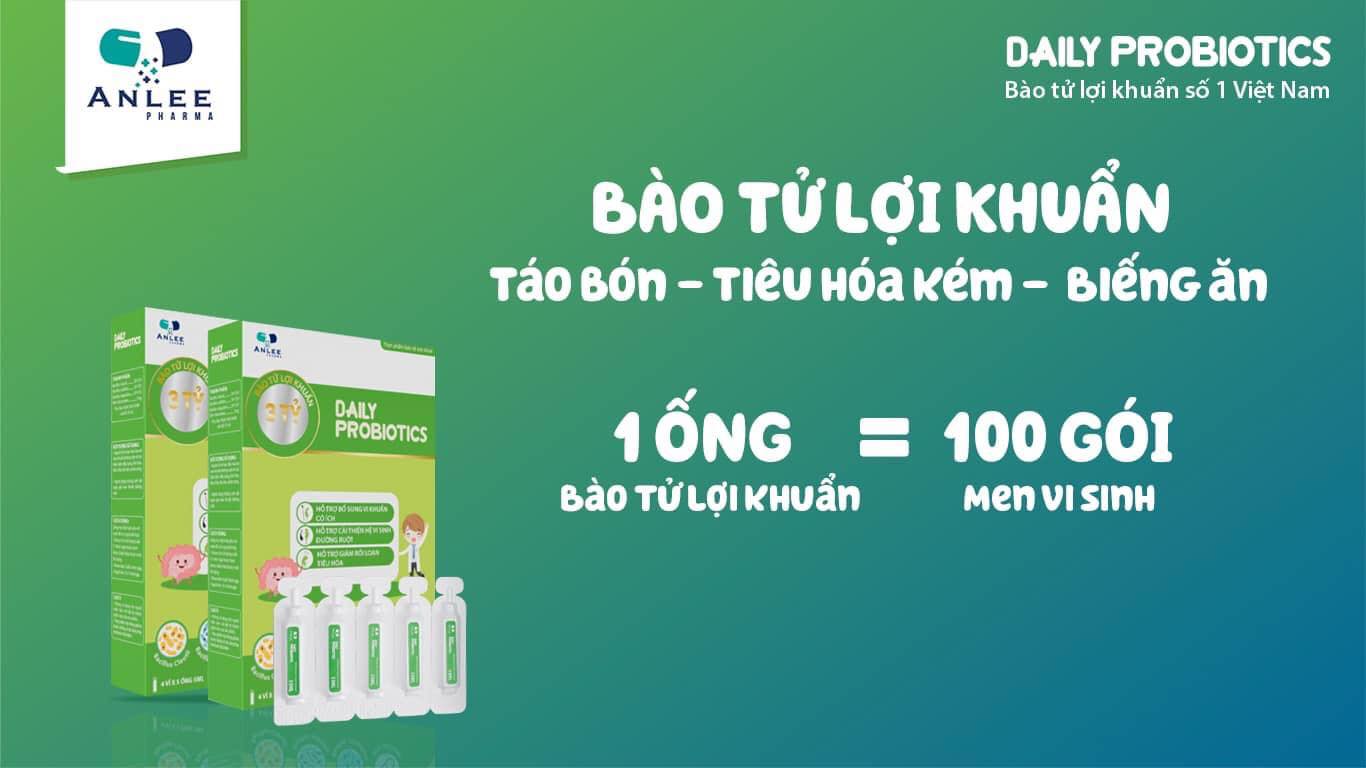 Daily probiotics bào tử lợi khuẩn