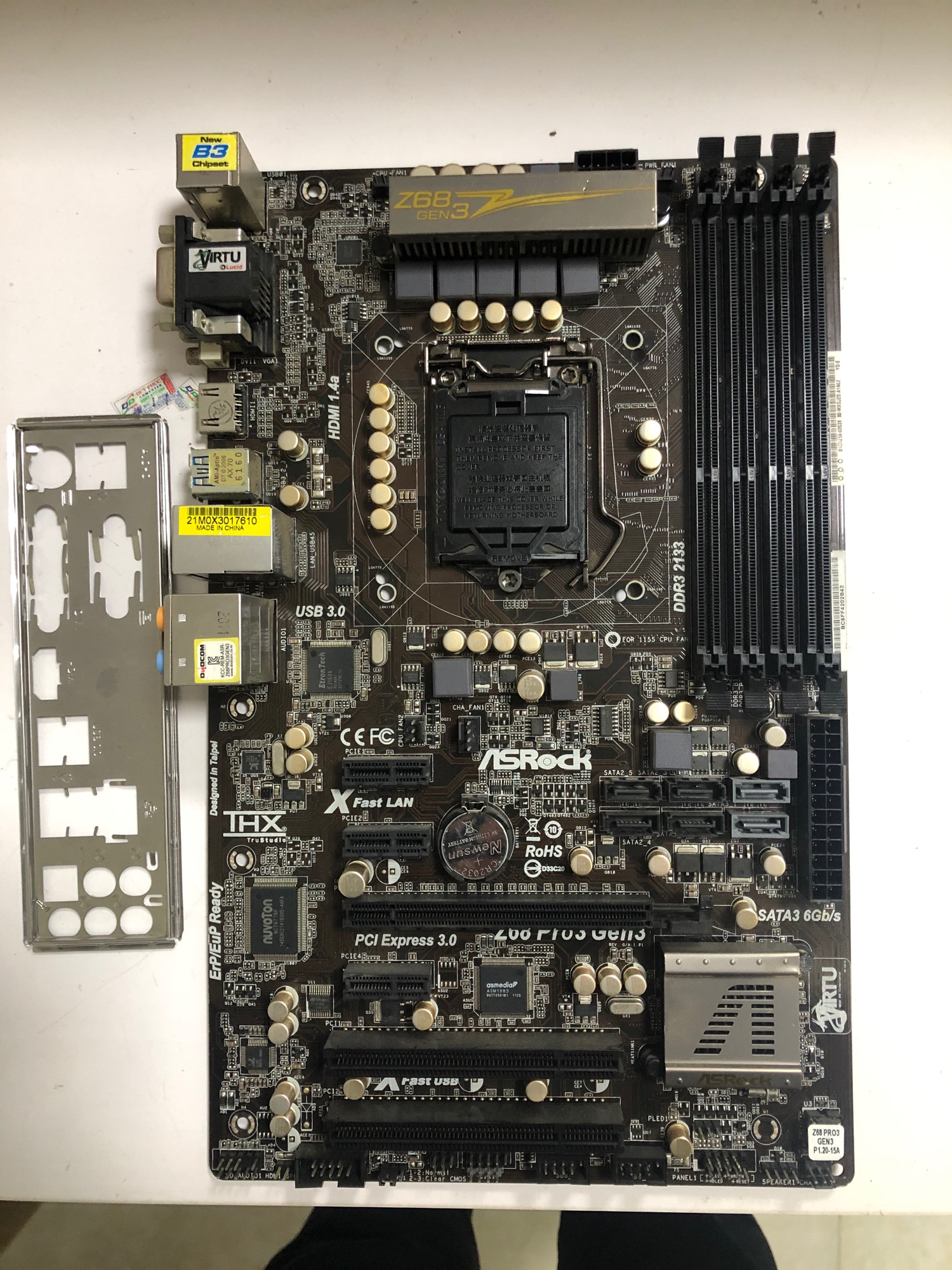 Mian asrock Z68 Pro3 Gen3 sk 1155