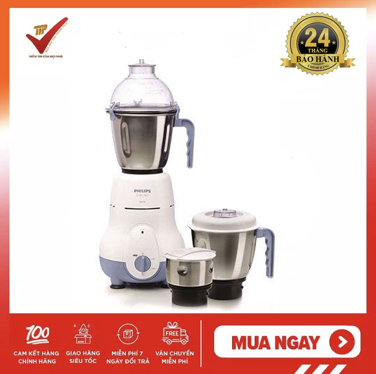 (BH 24 tháng) Máy xay đa năng Philips HL1643