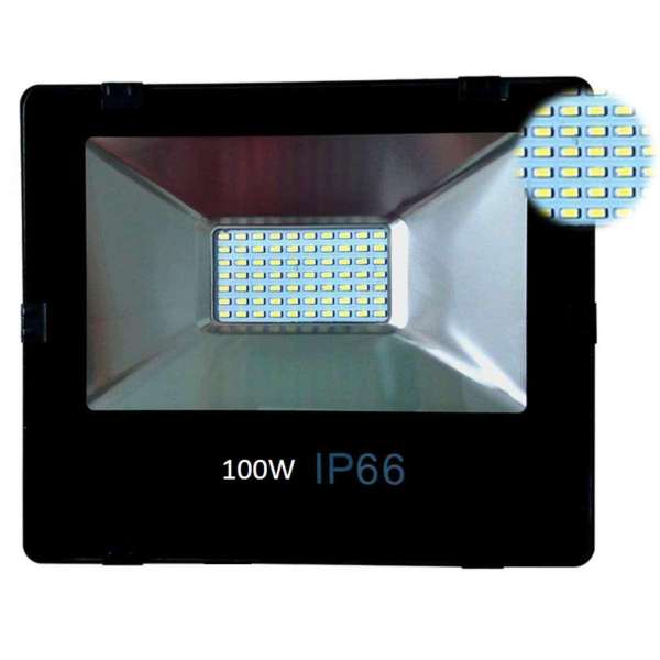 Đèn Pha Led IP66 Siêu mỏng, siêu sáng 100W (Ánh Sáng Trắng)