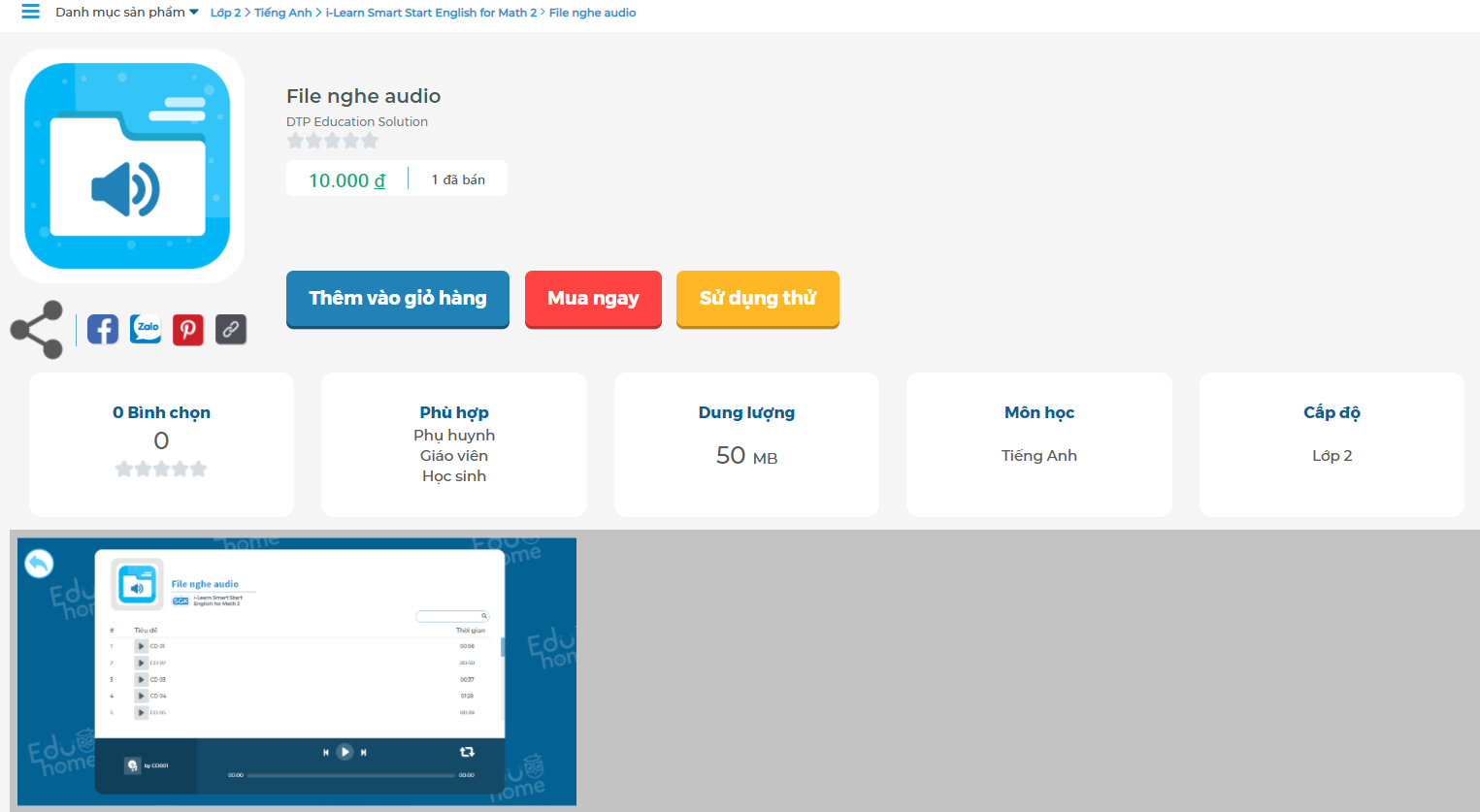 [E-BOOK]  i-Learn English for Math 1st Edition level 2 File nghe Audio