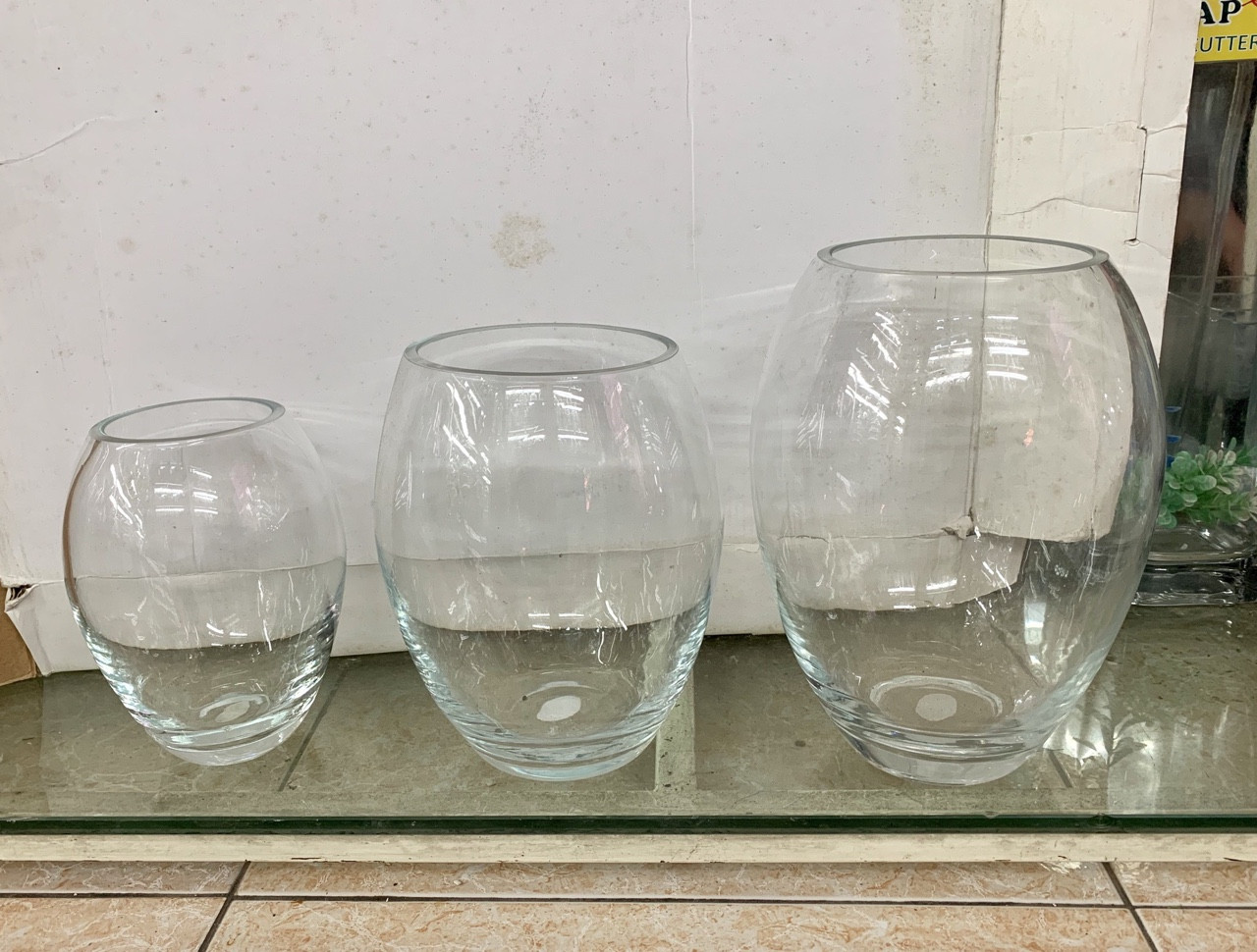 Authentic glass fish tank, Art flower arrangement, plant growing jar, Thanh Xuan Vietnam