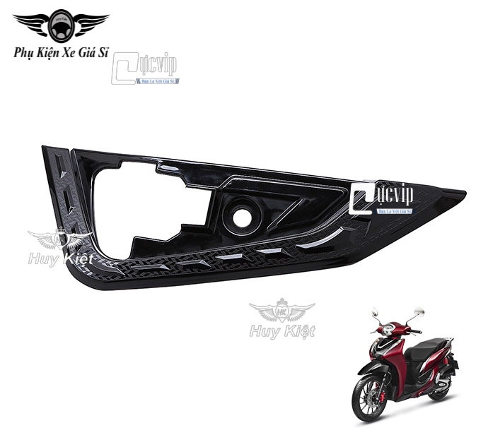 Ốp Gác Chân Sau SH 2020 Đen Bóng Cao Cấp MS3277