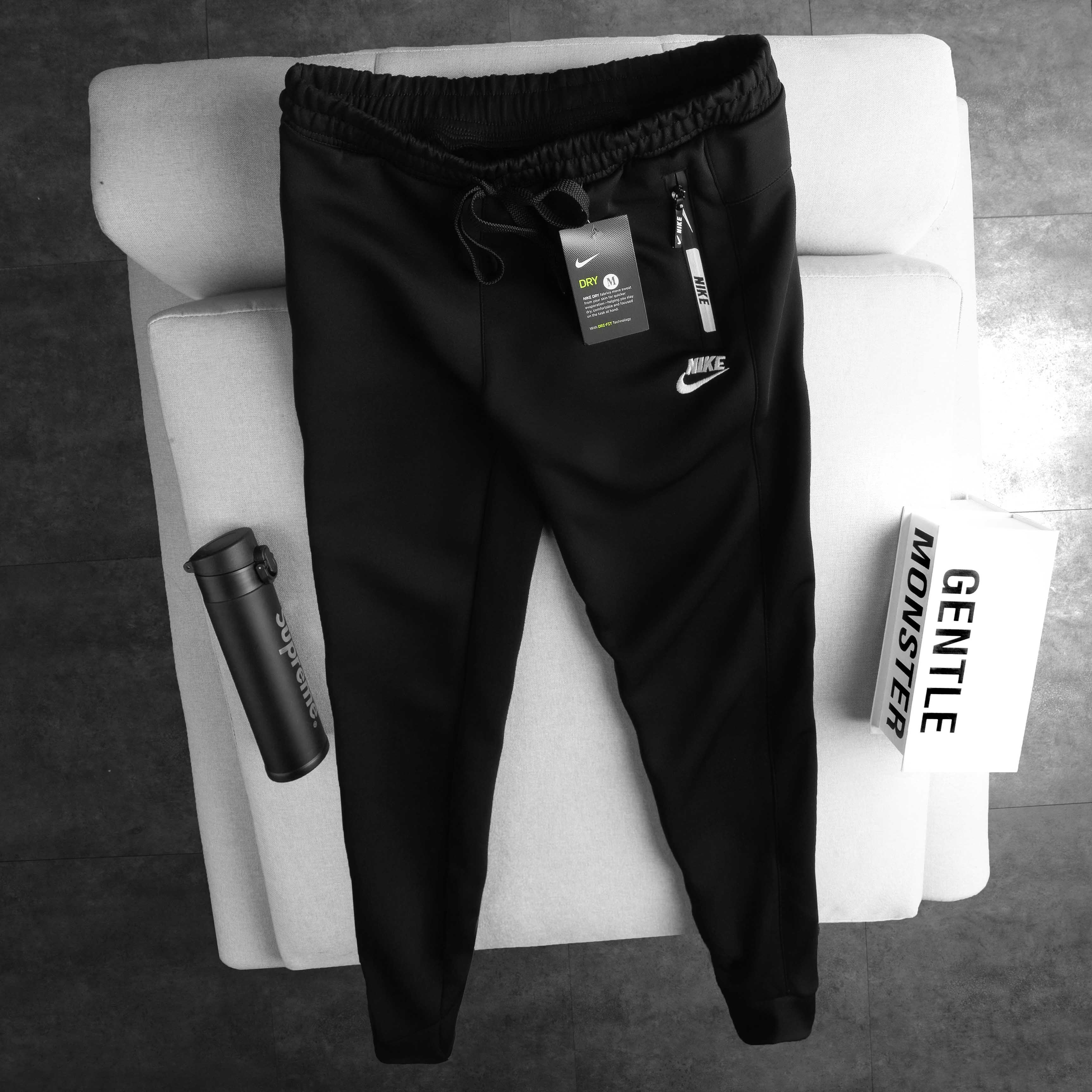Quần jogger thể thao nam ống bo chất thun poly cao cấp