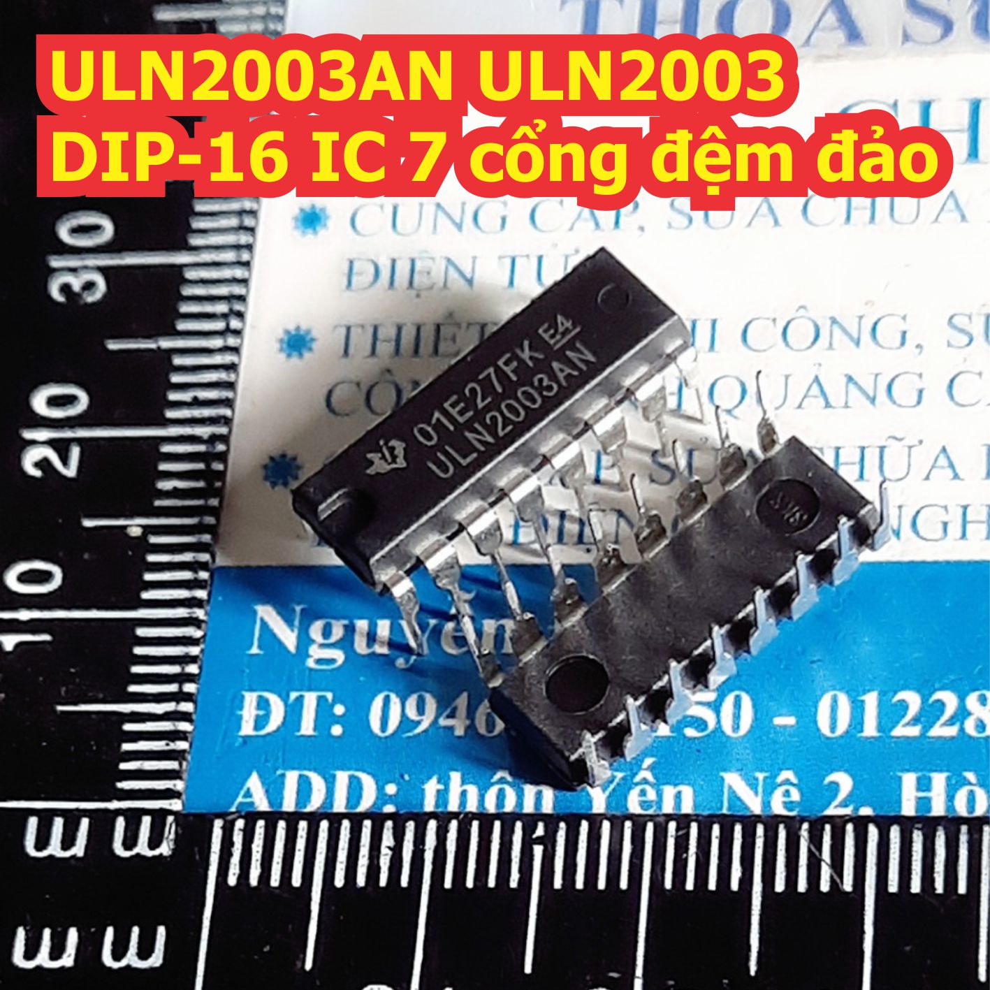 10 con ULN2003AN ULN2003 2003 DIP-16 IC 7 cổng đệm đảo kde1369