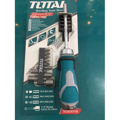 Bộ tua vít 15 đầu TACSD30156