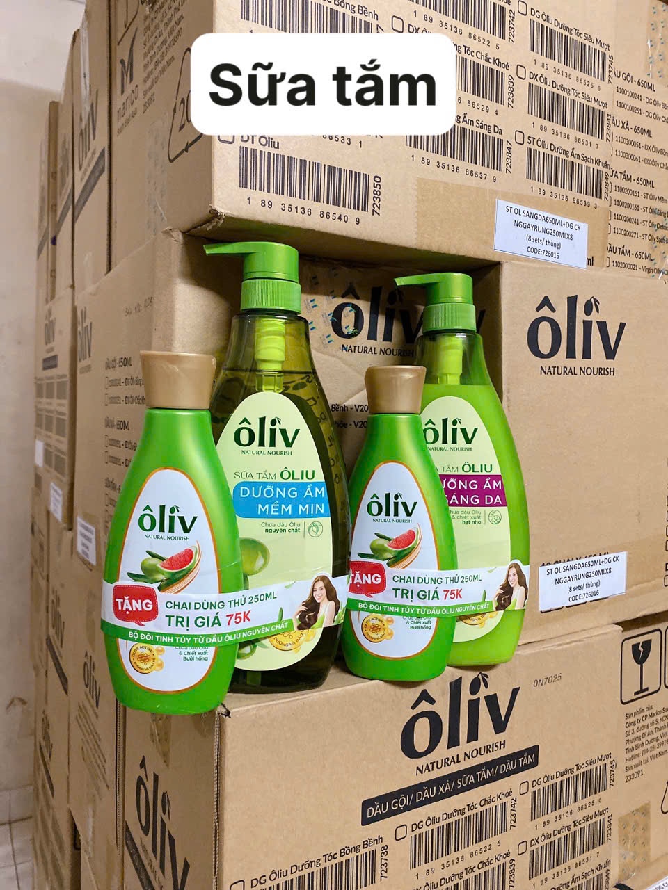 Sữa tắm oliv dưỡng ẩm sáng da 650ml