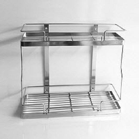kệ phòng tắm inox 304 2 tầng 40cm
