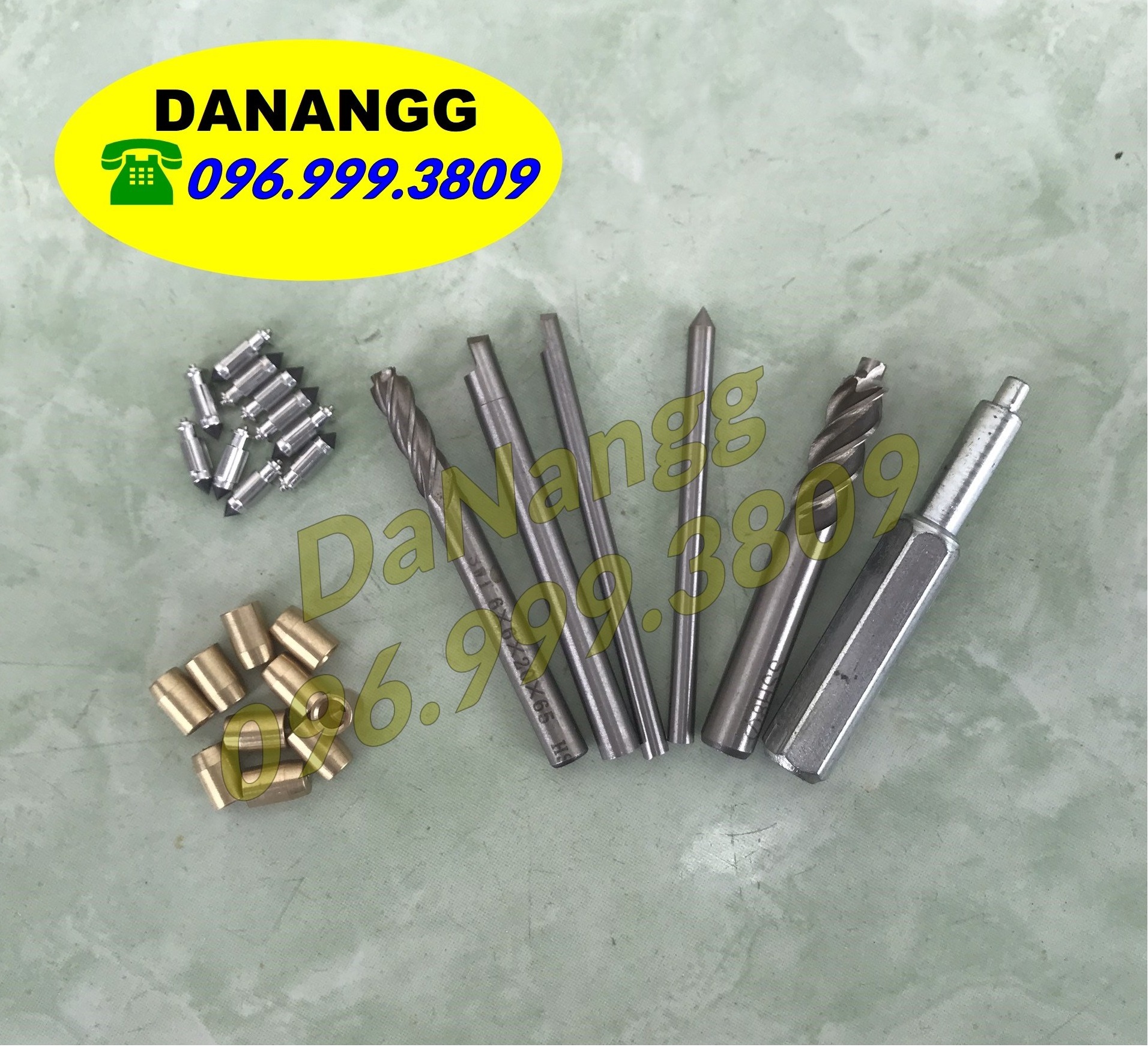 Bộ mũi khoan sửa bình xăng con xe máy có 10 cối và 10 kim honda
