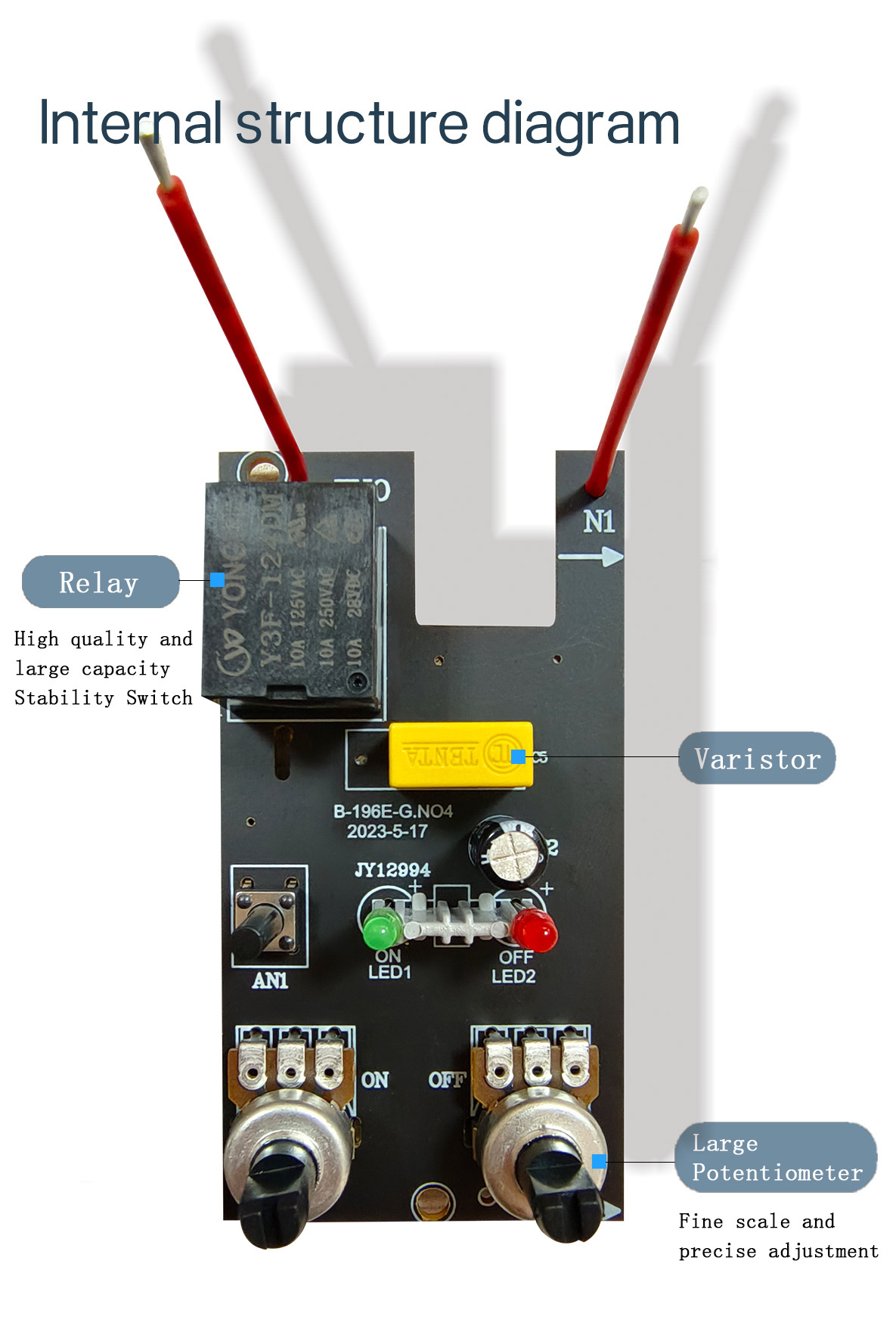 Ổ cắm hẹn giờ bật tắt luân phiên B-196E