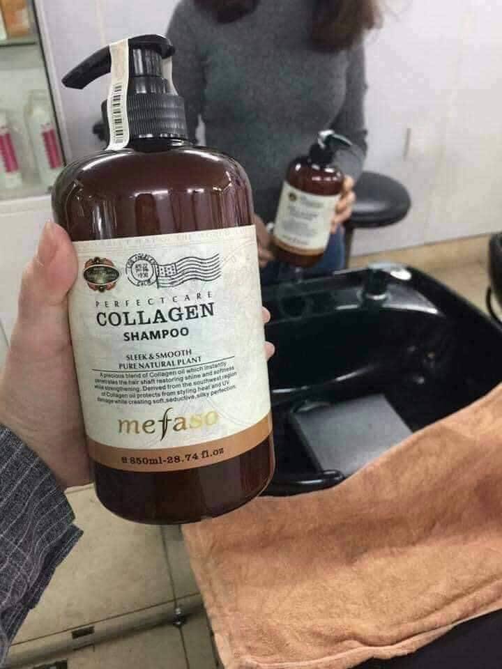 Cặp dầu gội xả Collagen mefaso ( Dung tích mỗi chai 850 ml)