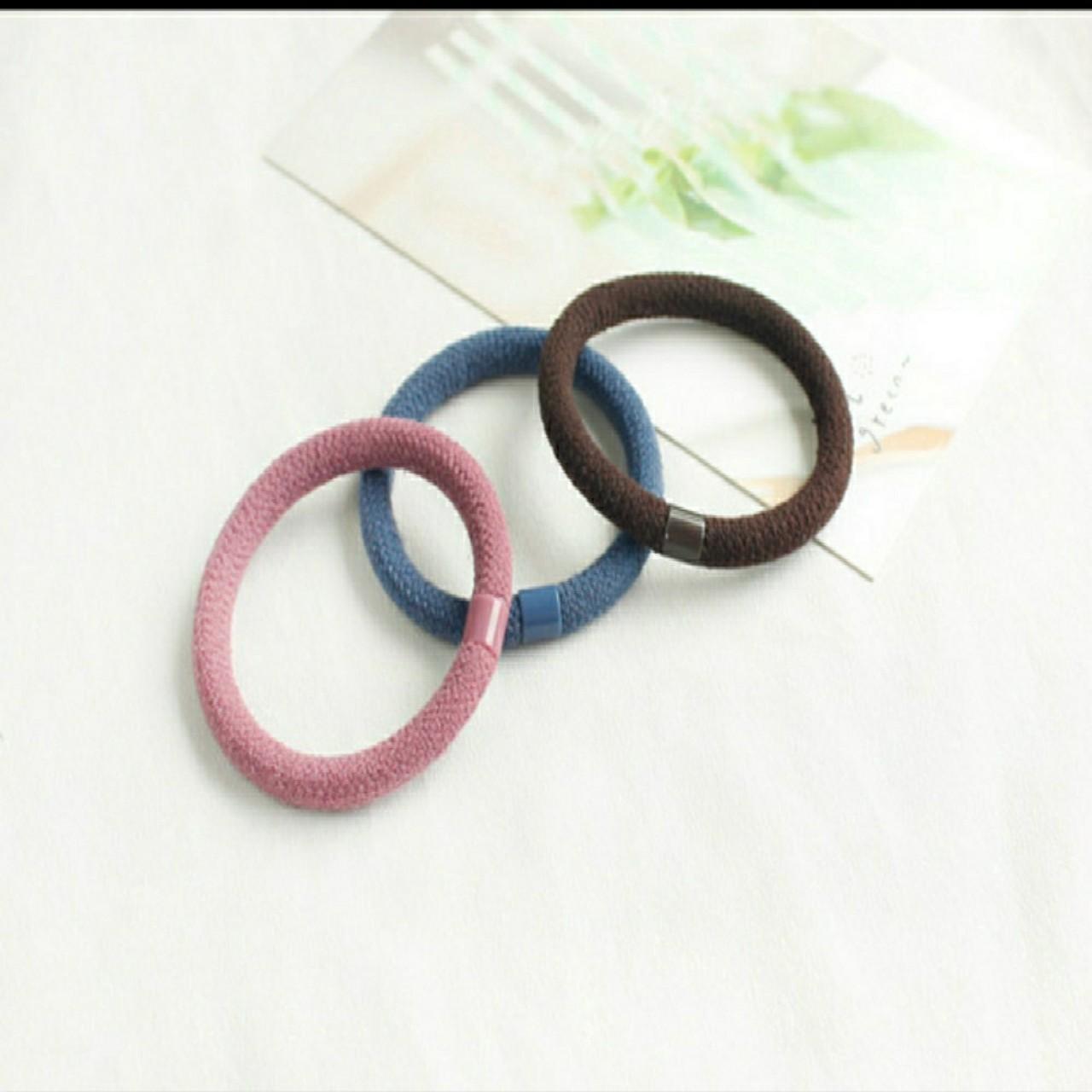 DÂY TRÒN CỘT TÓC ĐƠN SẮC - BỘ 05 THUN