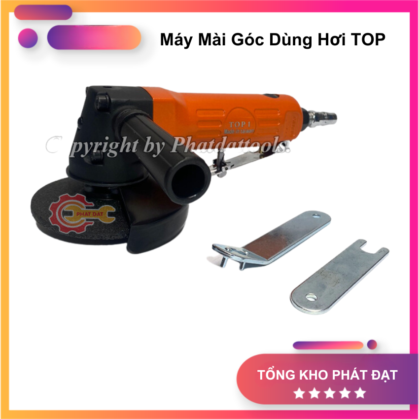 Máy Mài Góc Dùng Hơi TOP, Máy Mài Cầm Tay Đa Năng Dùng Khí Nén Để Cắt Sắt, Mài Bavia, Đánh Bóng, Mài Phẳng Mối Hàn