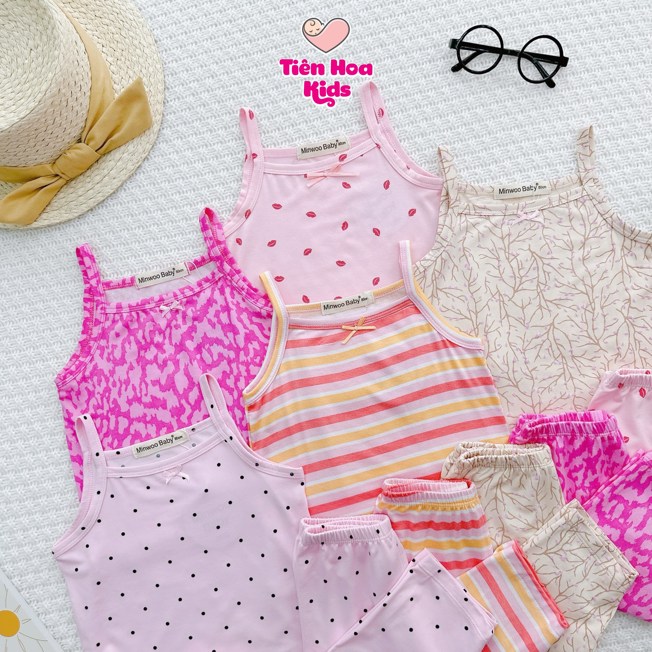 Bộ 2 Dây Quần Lửng Cotton Thun Lụa mềm mịn mát Cho Bé Gái đi học đi chơi