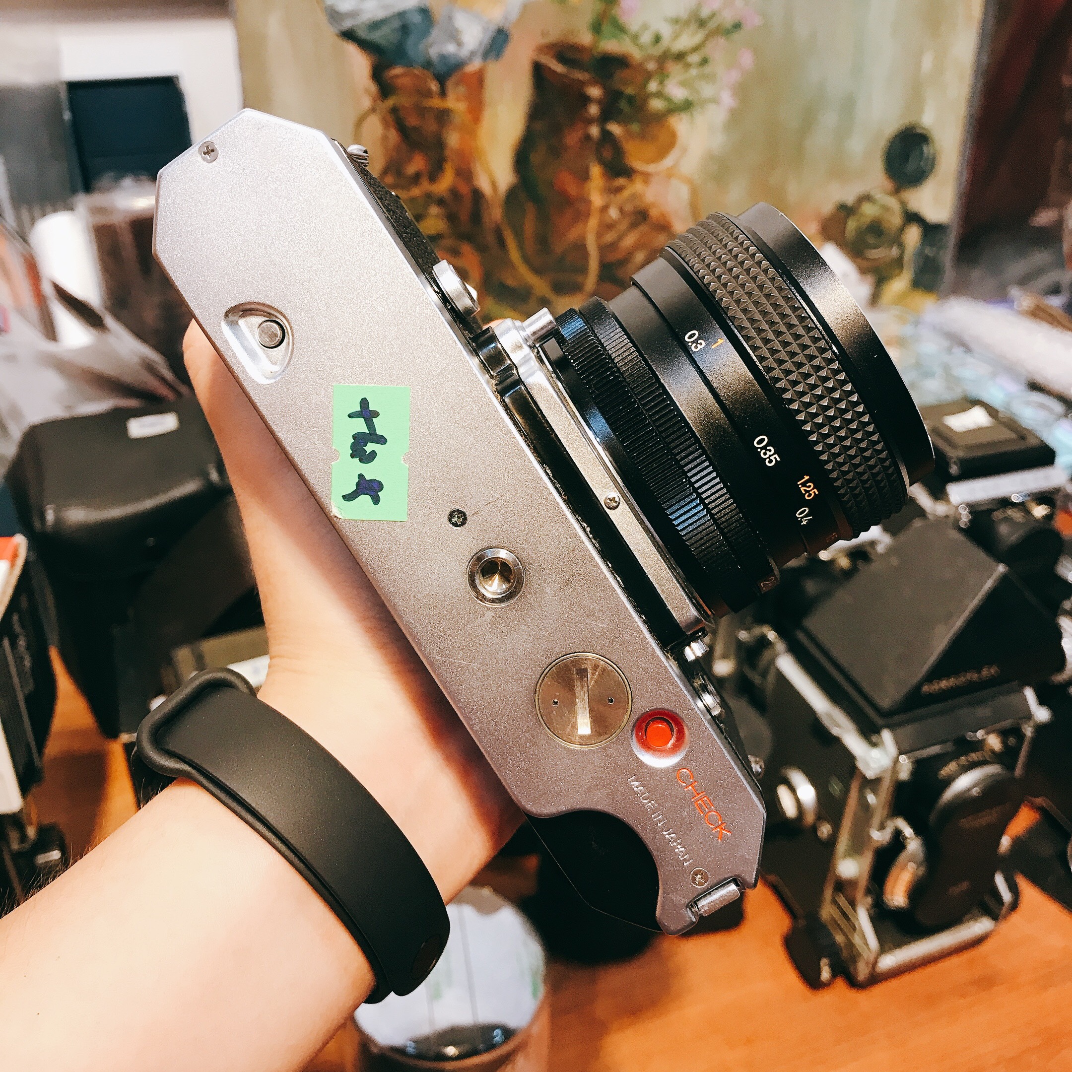 Máy ảnh phim Konica FTA hư đo sáng Kèm lens