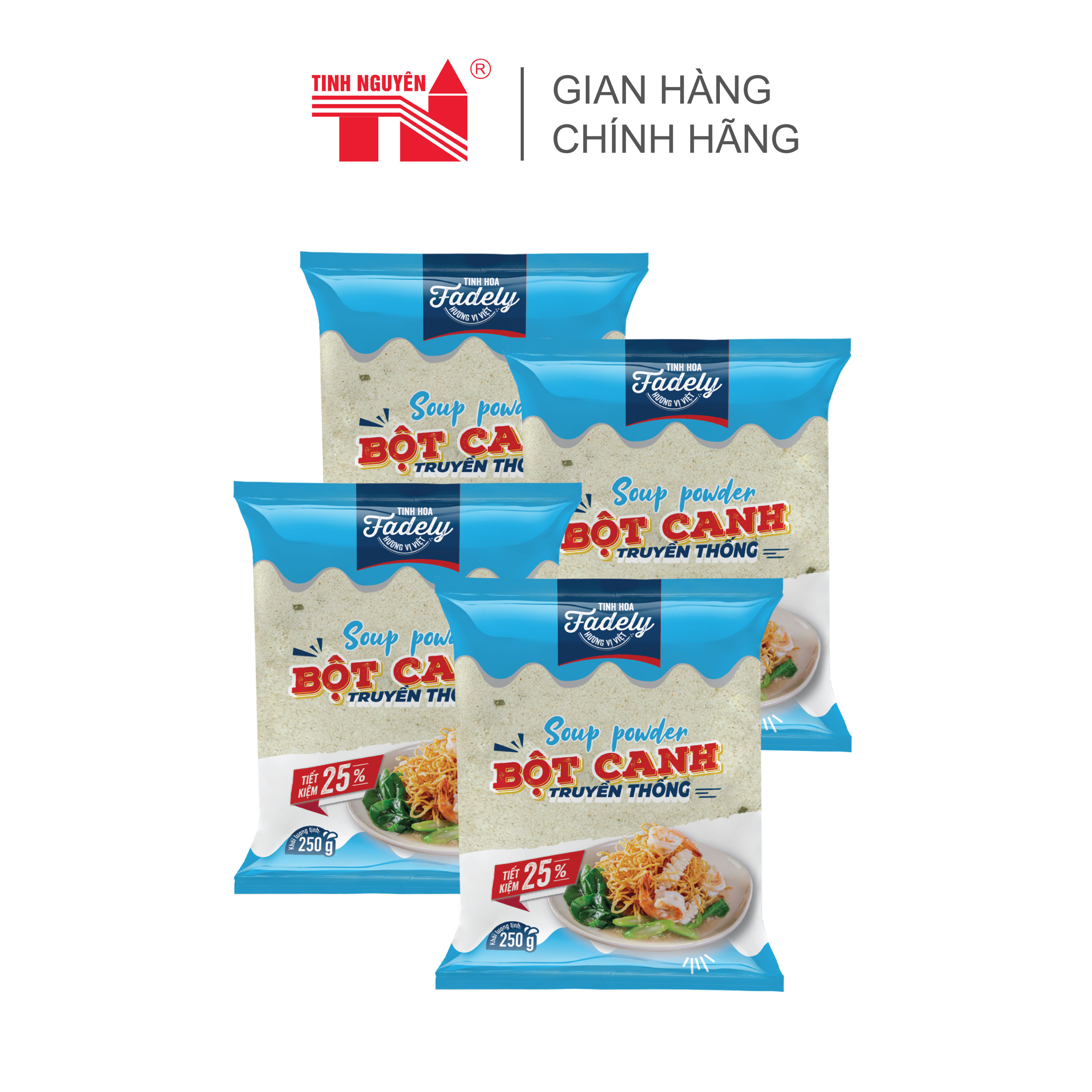 Combo of 4 Packs of Fadely Soup Powder (250Gx4Packs)