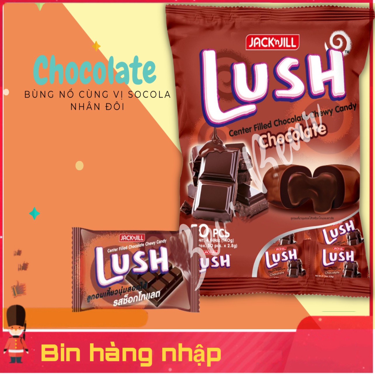 Kẹo lush mềm thái lan túi 50 viên