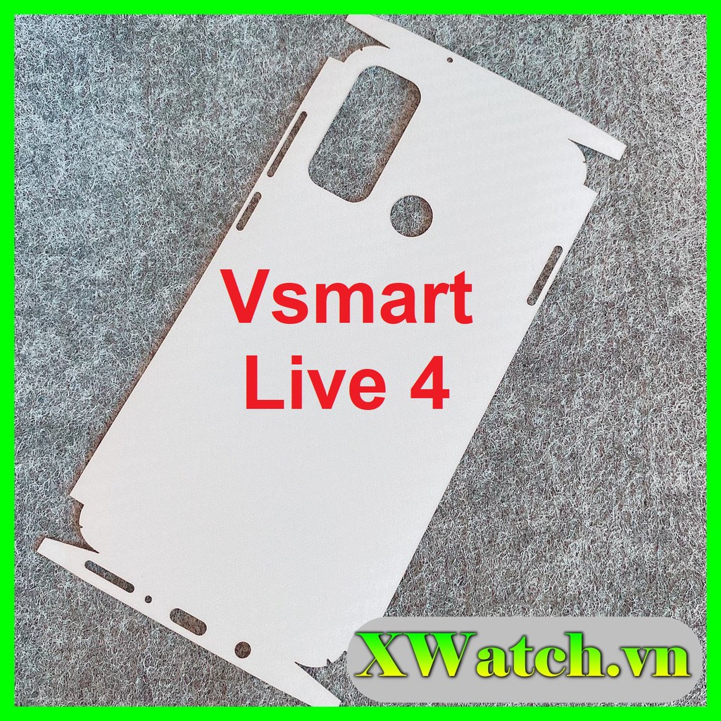 Miếng dán carbon full lưng viền vsmart live 4/ live / active 3 / joy 2+ / star 4