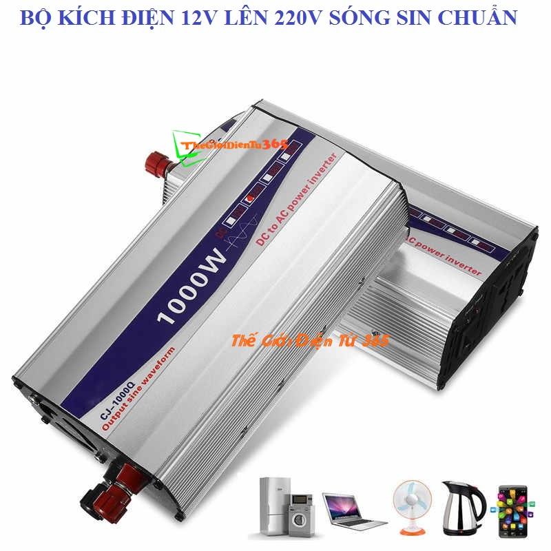 BỘ KICH ĐIỆN 12V LÊN 220V SIN CHUẨN 1000W