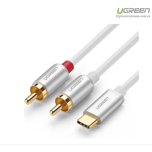 Cáp USB Type C 3.1 to 2 ĐẦU HOA SEN (RCA) DÀI 1,5M Ugreen 30735 Cao Cấp