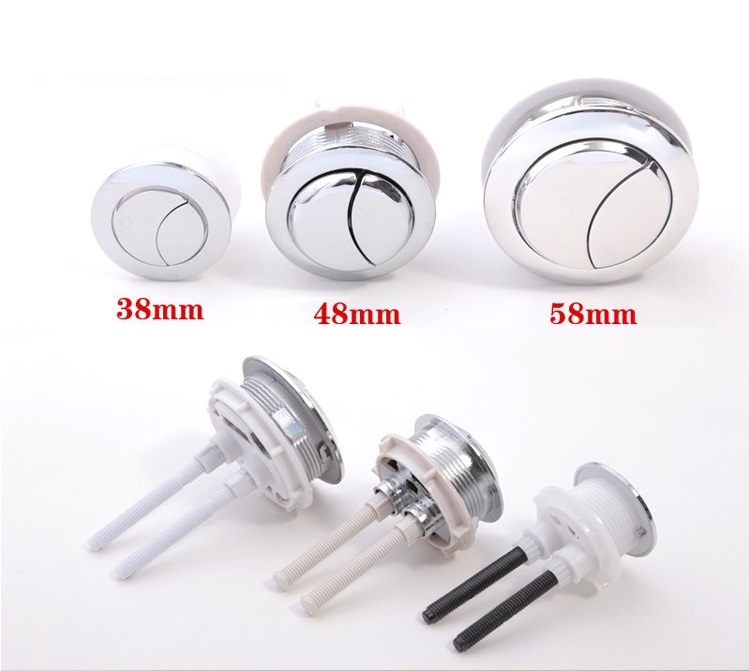 Bộ nút nhấn tròn dành cho bồn cầu 2 nút nhấn