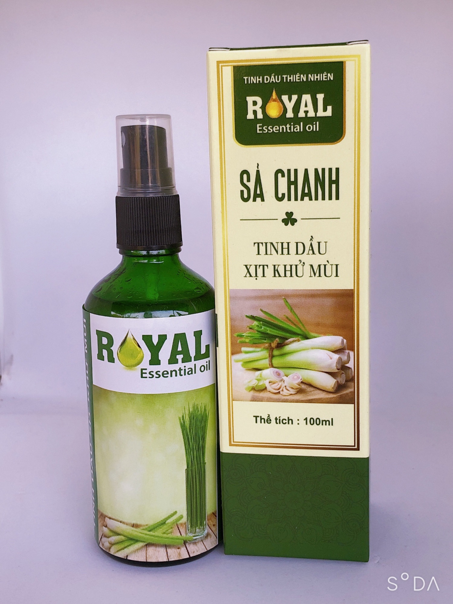 Tinh Dầu Xịt Khử Mùi Sả Chanh