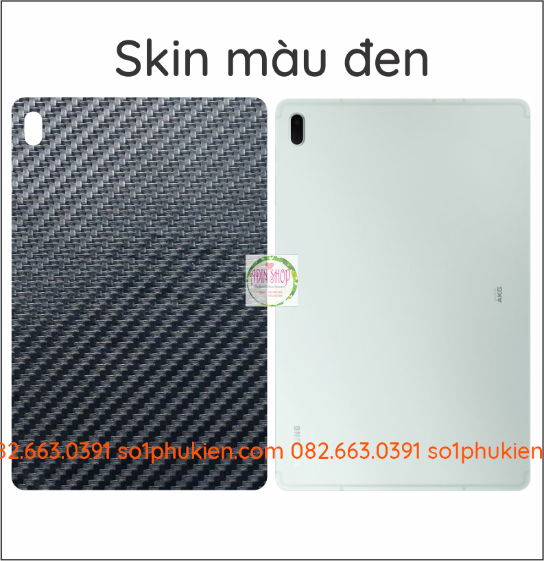 Miếng dán mặt lưng carbon Samsung Tab S7 FE/ Tab S7/ Tab S7+
