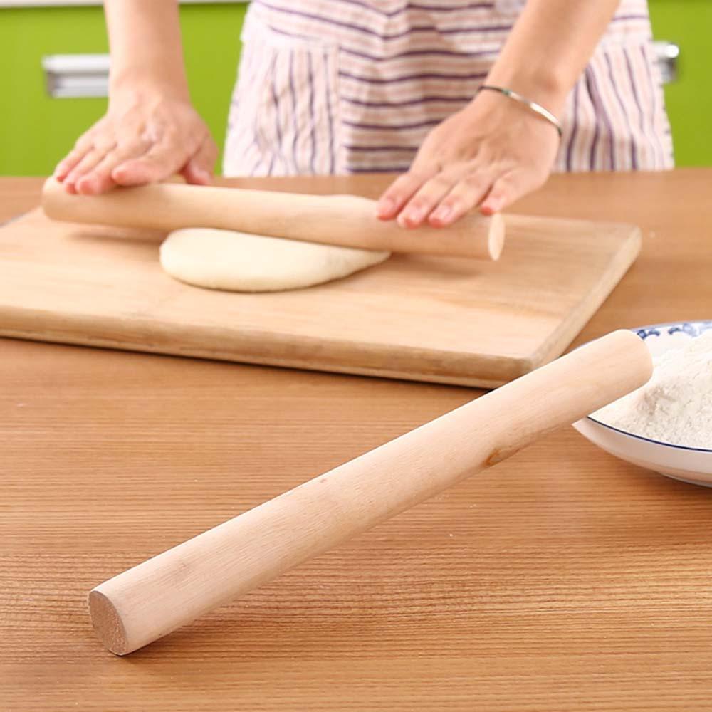 Cán lăn bột - Cây lăn bột bánh bằng gỗ dài 28cm