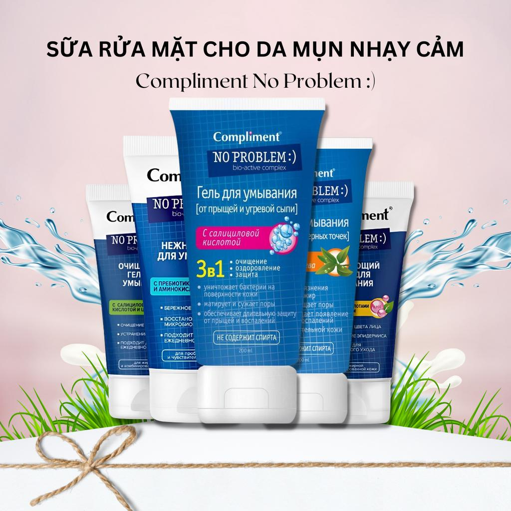 Sữa Rửa Mặt Sạch Sâu Ngừa Mụn BHA, Tea Tree Compliment No Problem 200ml
