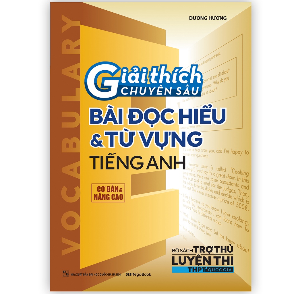 Sách Giải thích chuyên sâu bài đọc hiểu - từ vựng tiếng Anh - Megabook