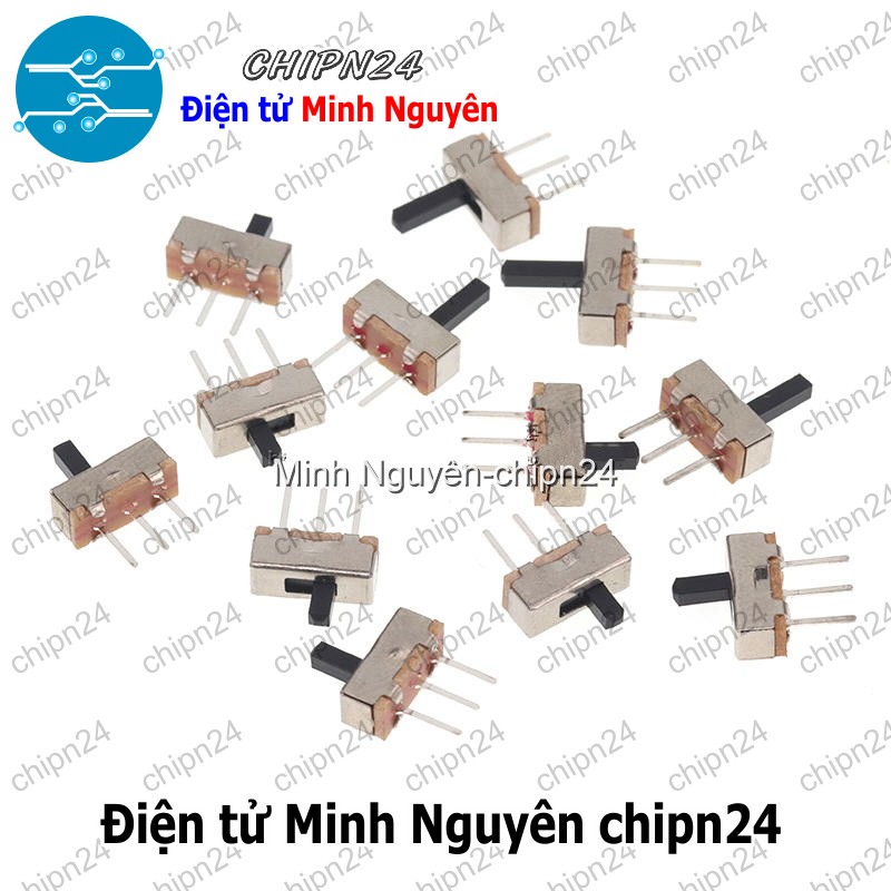 [5 cái] (K84) Công Tắc Gạt SS12D00 G6 1P2T (3 chân 2 vị trí Thẳng) - HH004130
