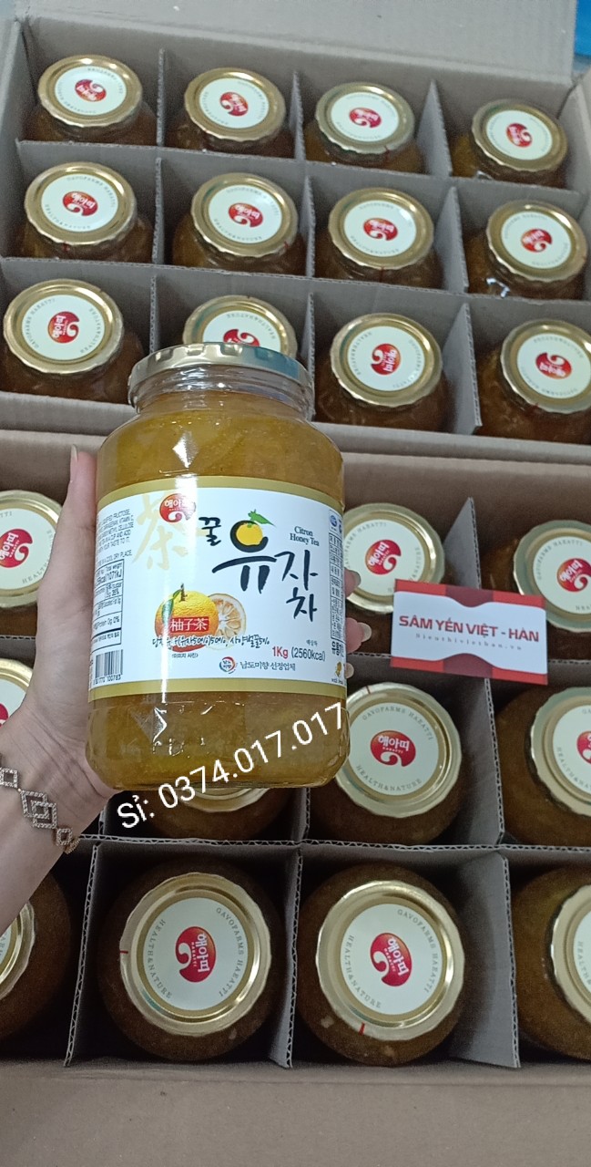 [HCM]MẬT ONG CHANH ĐÀO HÀN QUỐC  HŨ 1KG