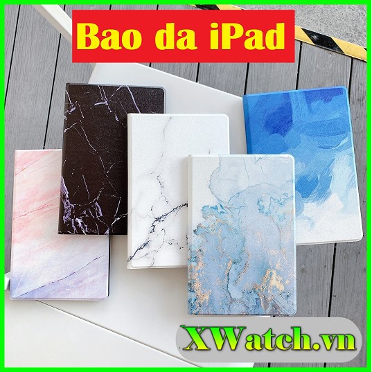 Bao da ipad mini 1/2/3 ipad mini 4 / mini 5 ipad 2/3/4 ipad air 1 ipad air 2 ipad 9.7" 2017/2018 in hình vân đá