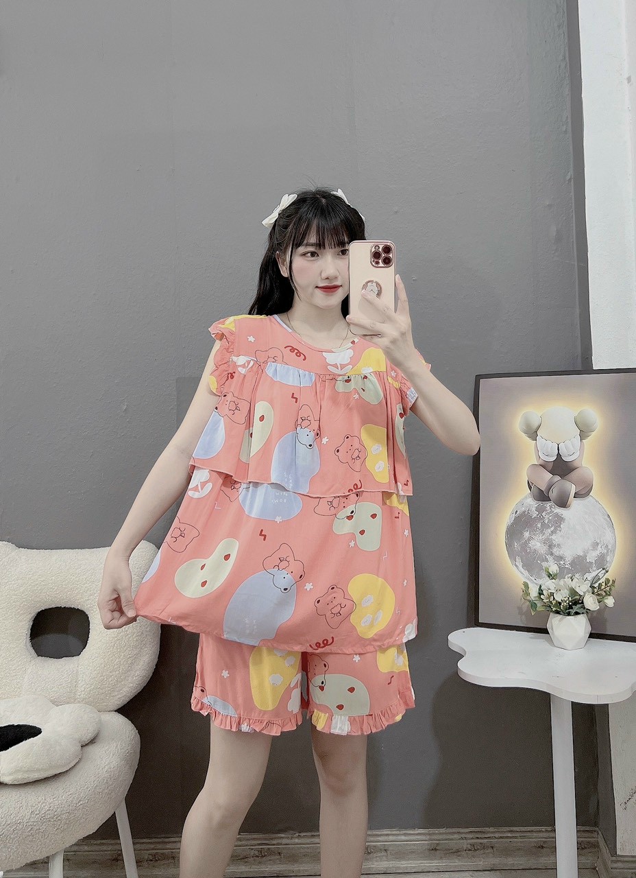 bộ đồ hè chất mềm mát cho mẹ từ 40-70kg