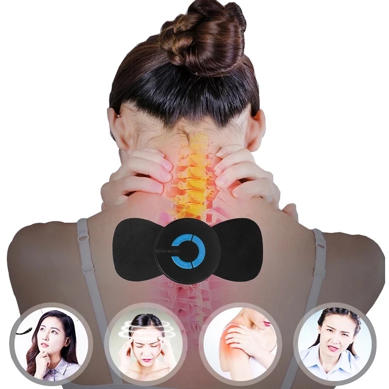Đệm Massage Cổ Vai Gáy, Bắp Tay, Lưng Bằng Sung Điện Giảm Đau Nhức Hiệu Qủa - Miếng Dán Mat xa Toàn Thân 10 Chế Độ