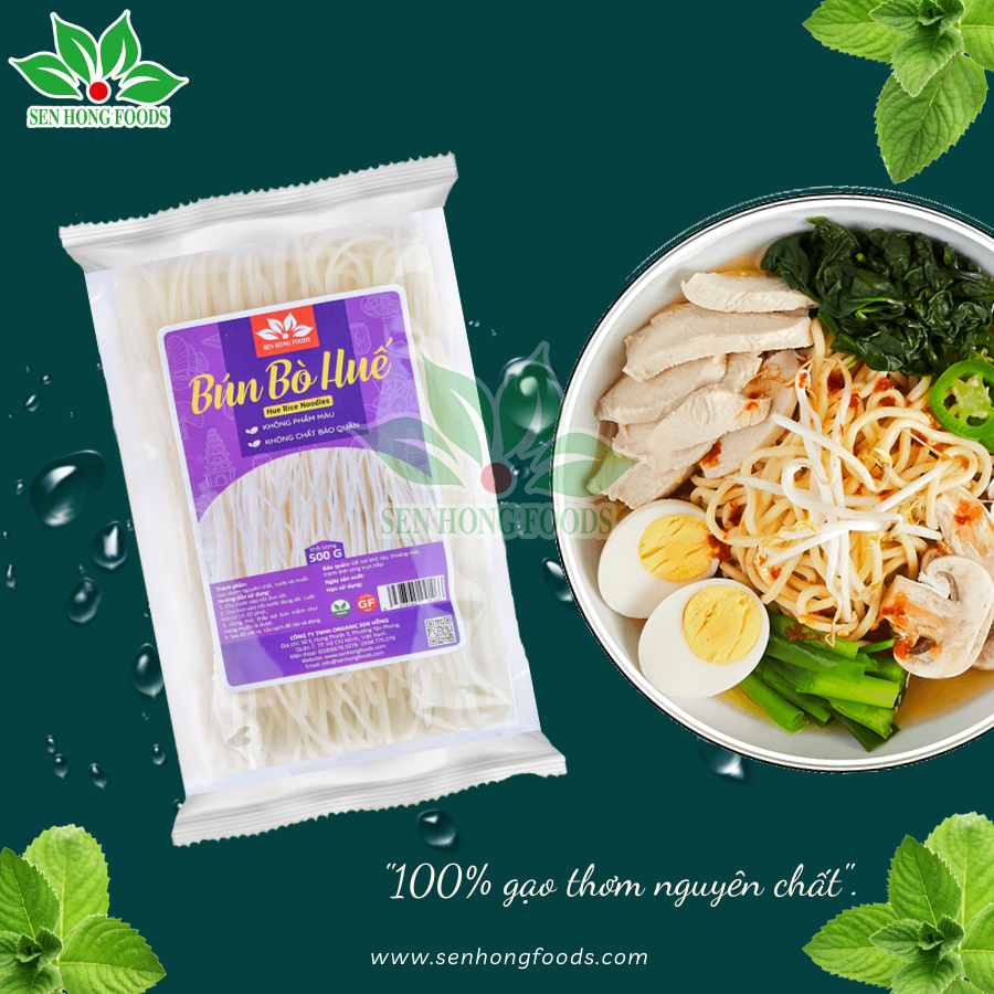 Bún Bò Huế Sen Hồng 500g