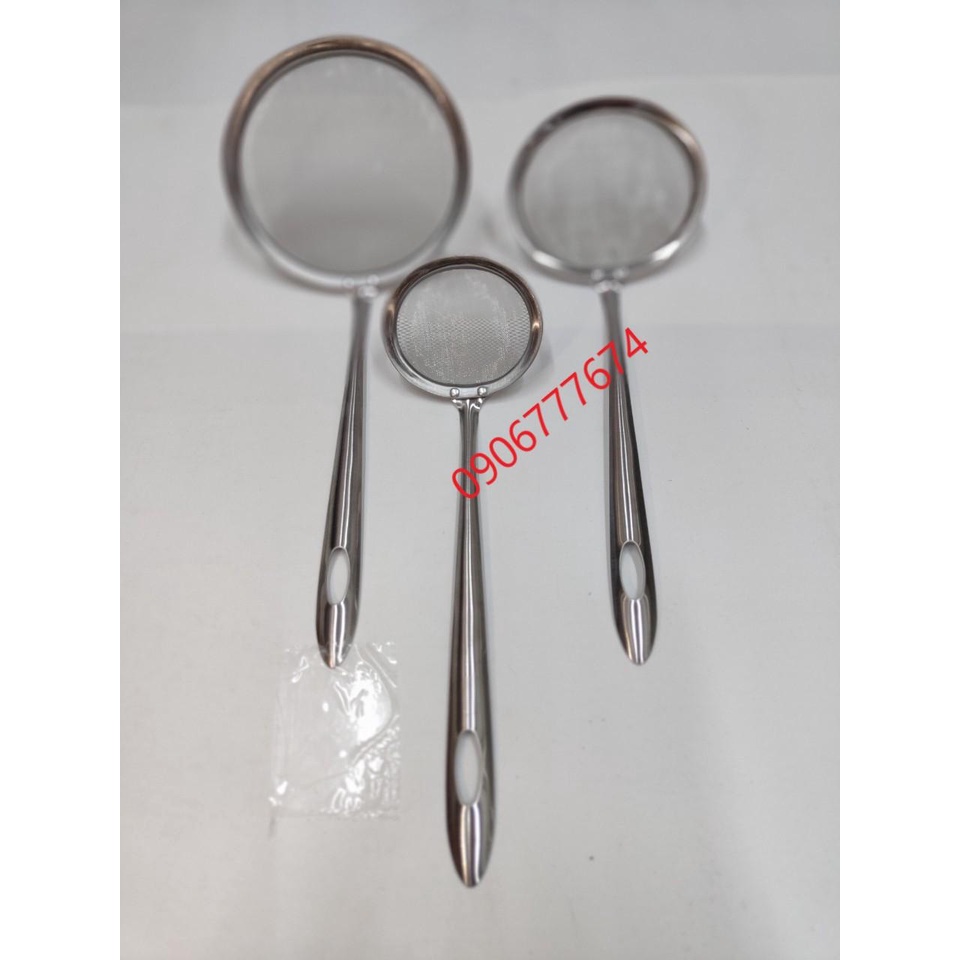 Vá vớt bọt / hớt bọt inox dạng lưới khít , mịn [Ảnh thật] [Có sẵn]