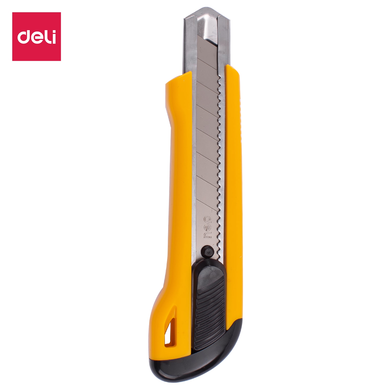 Dao rọc giấy DELI, cỡ lớn, loại 8 mảnh tách rời, Vàng - 1 cái - E2042