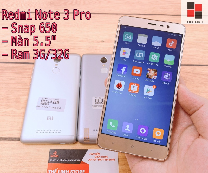 Điện thoại Xiaomi Redmi Note 3 Pro - Snap 650 màn 5.5