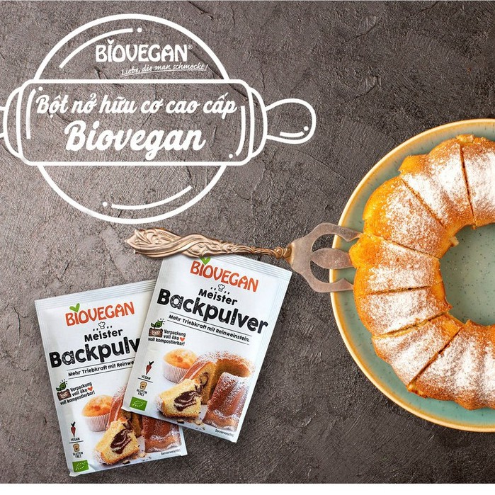 Bột nở/ Men nở hữu cơ BioVegan Đức 17g