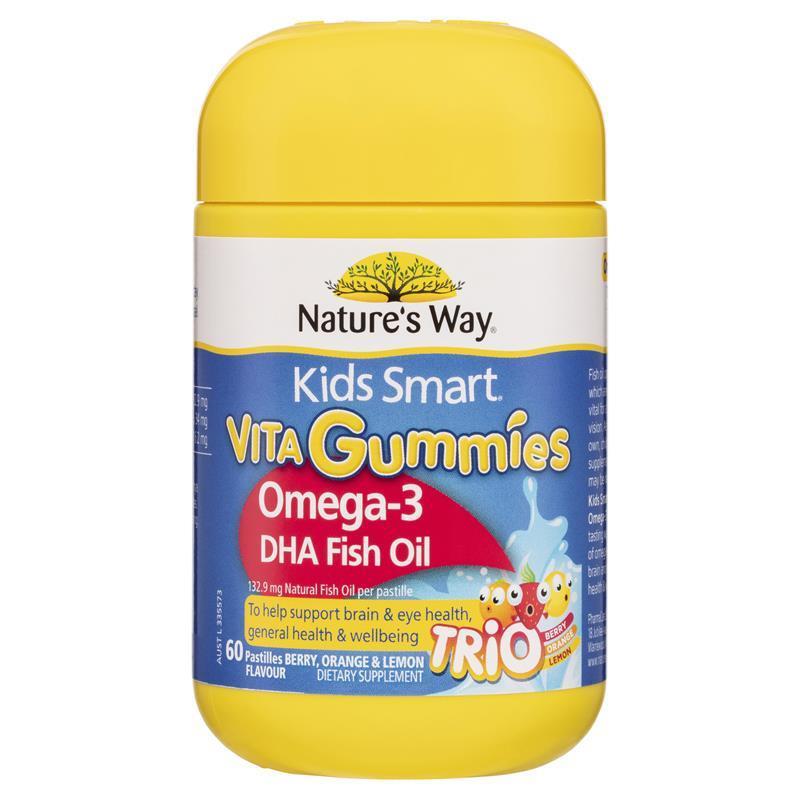 Nature's way kids smart vita gummies omega-3 dha fish oil
