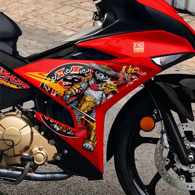 Tem Panda Gấu Trúc Exciter 150 Cực Ngầu - Rời Xe Đỏ