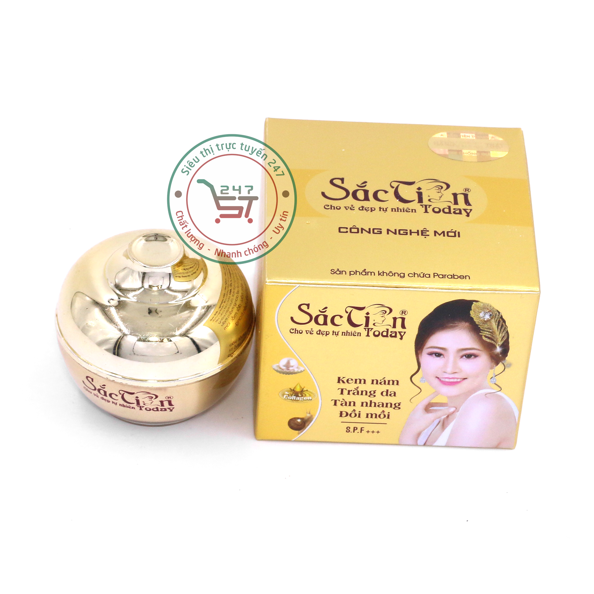 Kem giảm Nám làm Trắng da Tàn nhang Đồi mồi Sắc Tiên Today (Vàng) làm đẹp da hiệu quả