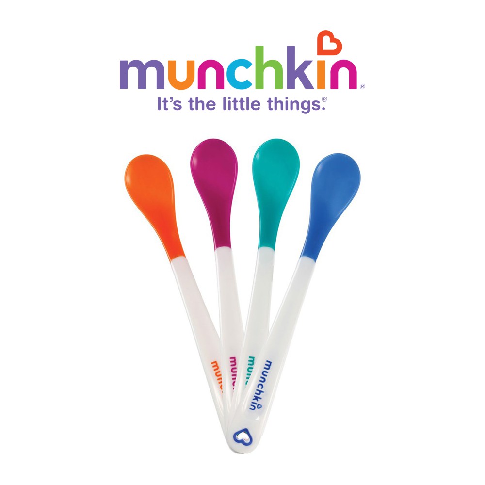 Thìa mềm báo nóng munchkin ♥️ ♥️ cảm biến nhiệt tự động chuyển màu mk43682