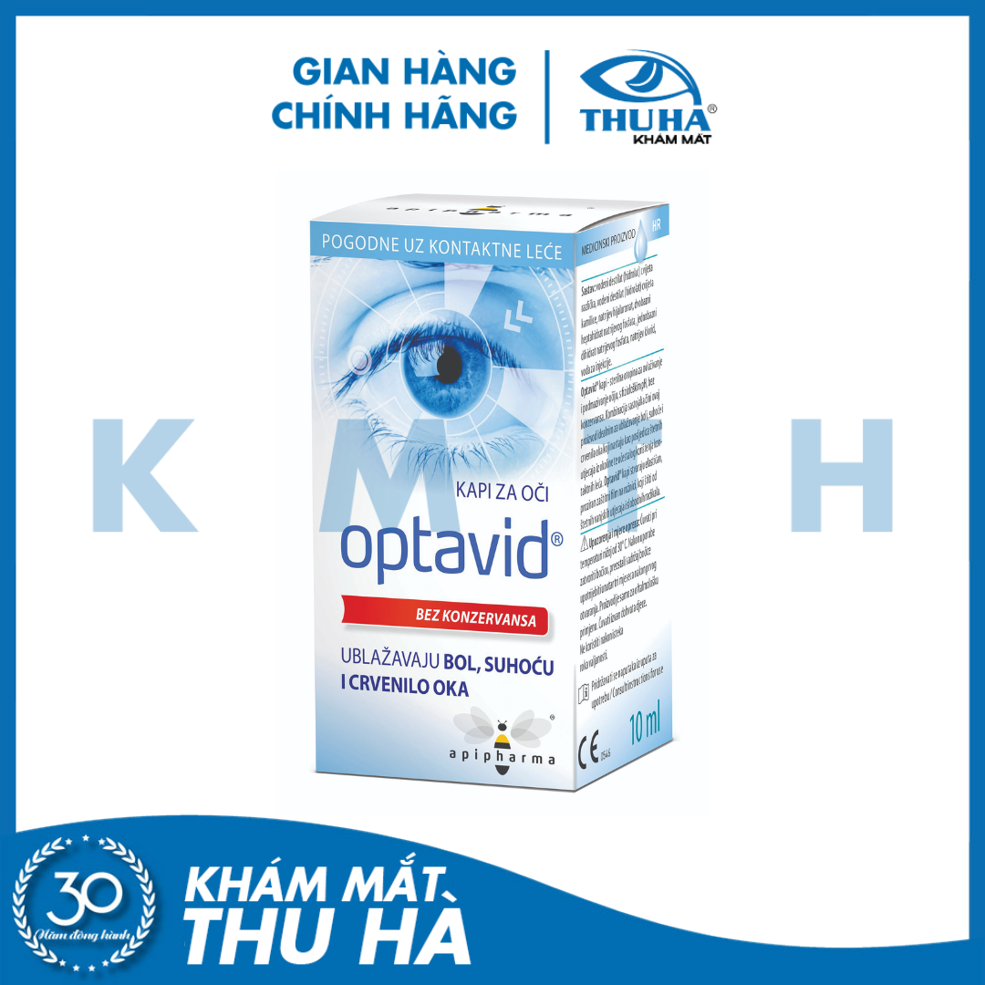 Optavid Apipharma - Dung dịch nhỏ mắt giảm khô mắt hiệu quả - EU [Lọ 10ml]
