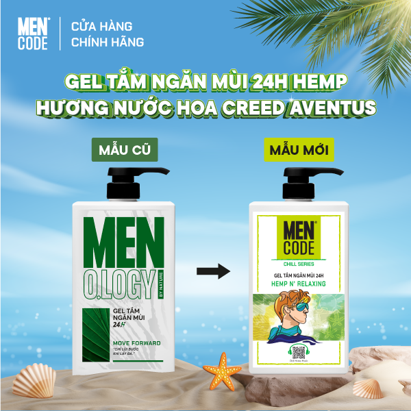 Gel Tắm Nam Mencode Hương Nước Hoa Cao Cấp 630ml