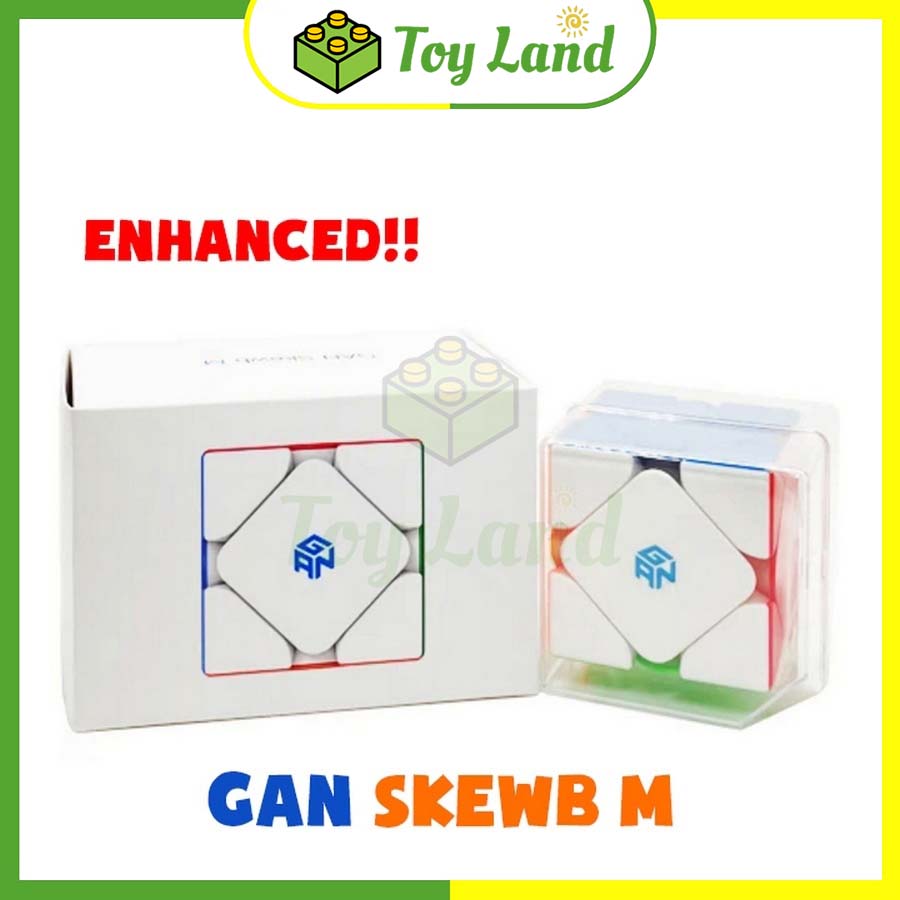 Rubik skewb gan skewb m bản 32 viên nam châm stickerless rubic biến thể skewb đồ chơi lắp ráp xếp hình