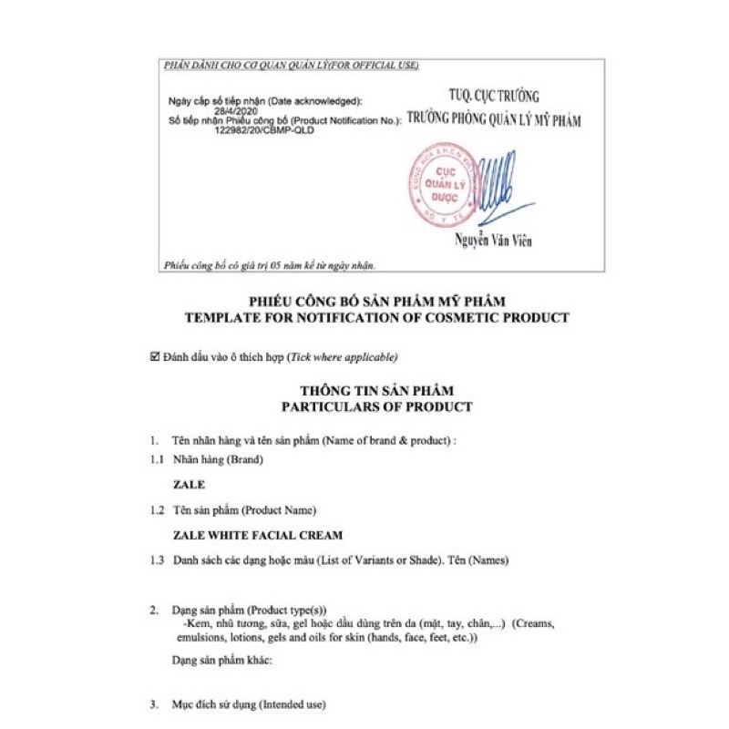 (lố 12 hộp) Kem Trắng Da thanh hiền