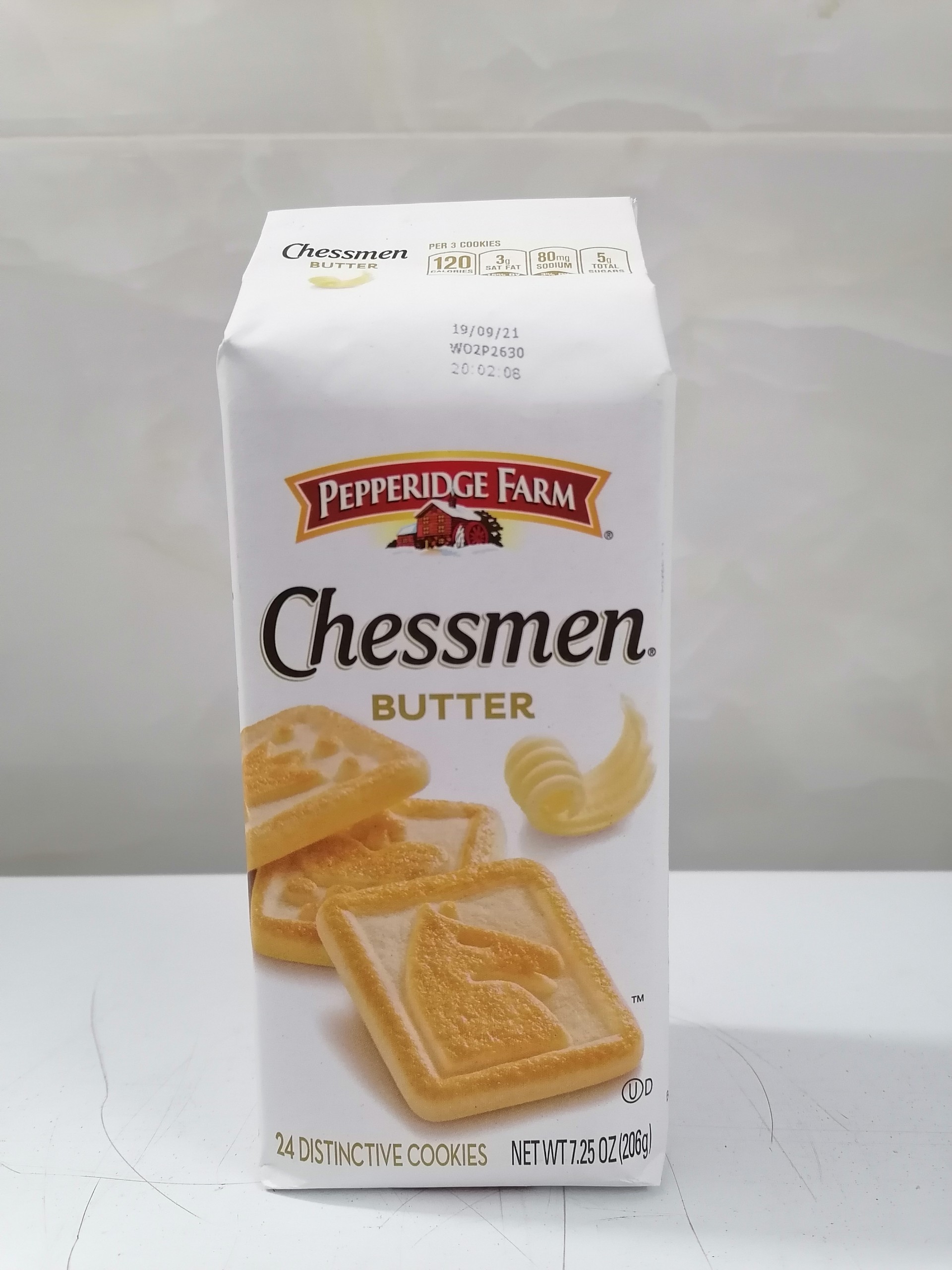 206g - Chessmen Bánh quy bơ USA PEPPERIDGE FARM Butter Cookies anm-hk