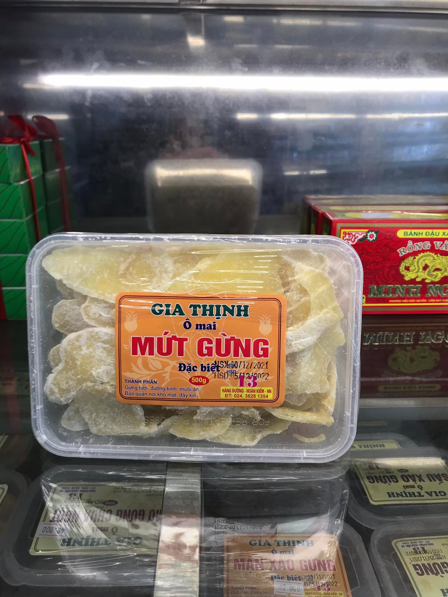 Mứt gừng 500gr Gia Thịnh Hà Nội